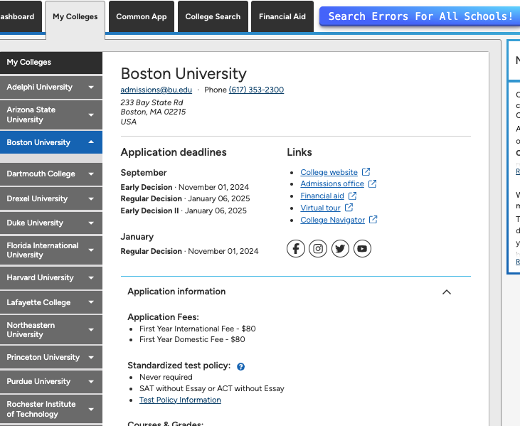 One-click Error Check for All Schools